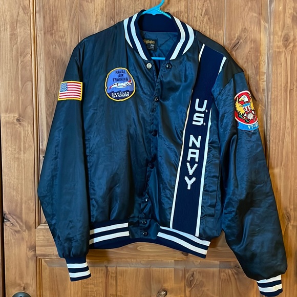 Vintage US Navy bomber jacket - Picture 1 of 7